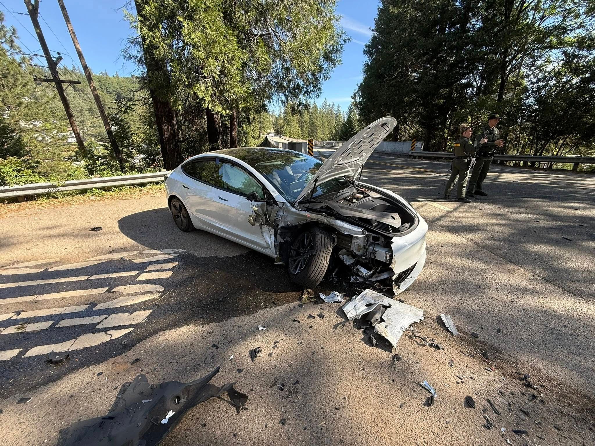 The other involved vehicle. Credit: CAL FIRE NEU.