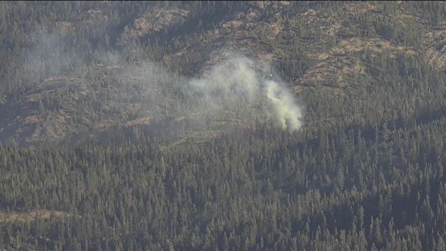 A recent vegetation fire was caused by an illegal campfire in the area of Milton Reservoir on October 25th. Photo by Sierra County Sheriff’s Office.