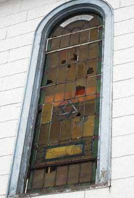 The stained-glass window