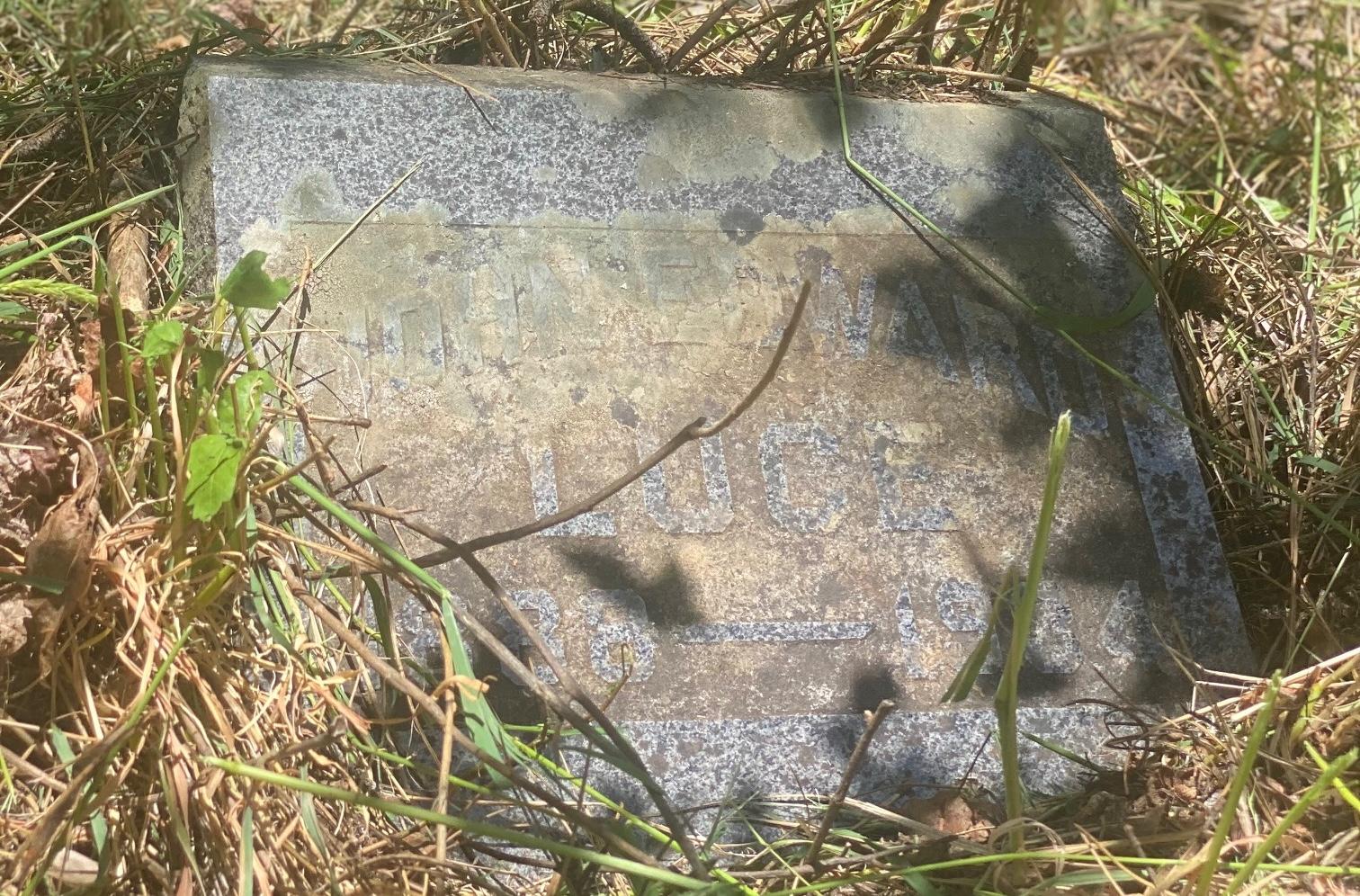 A single headstone remains in the “Paupers Gravesite” area of the Downieville Cemetery