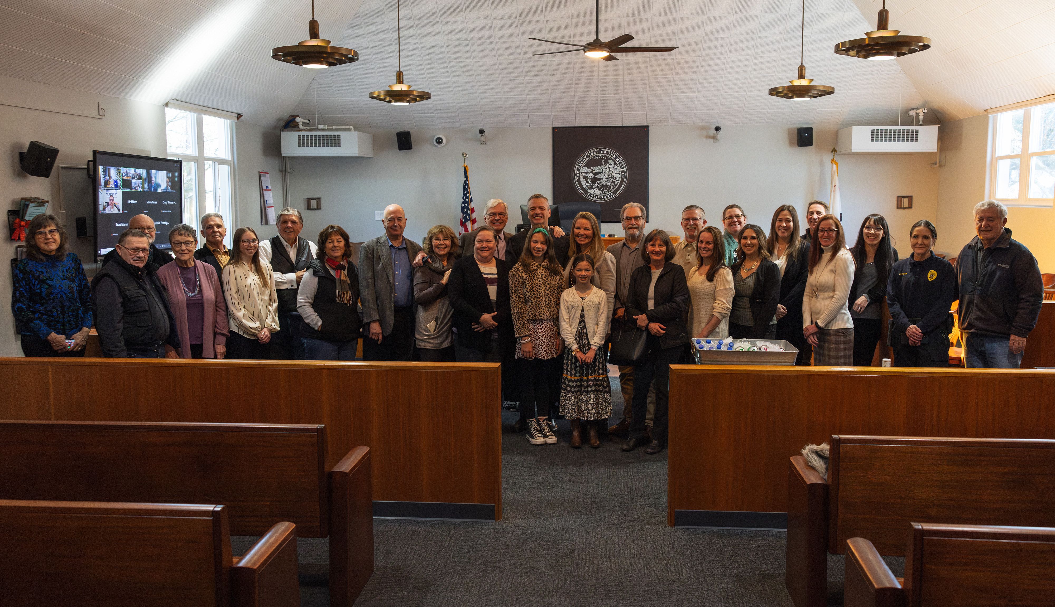 LaChance with family and others in attendance