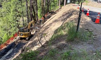 Caltrans Begins Emergency Slip-Out Repairs Near Downieville Yard