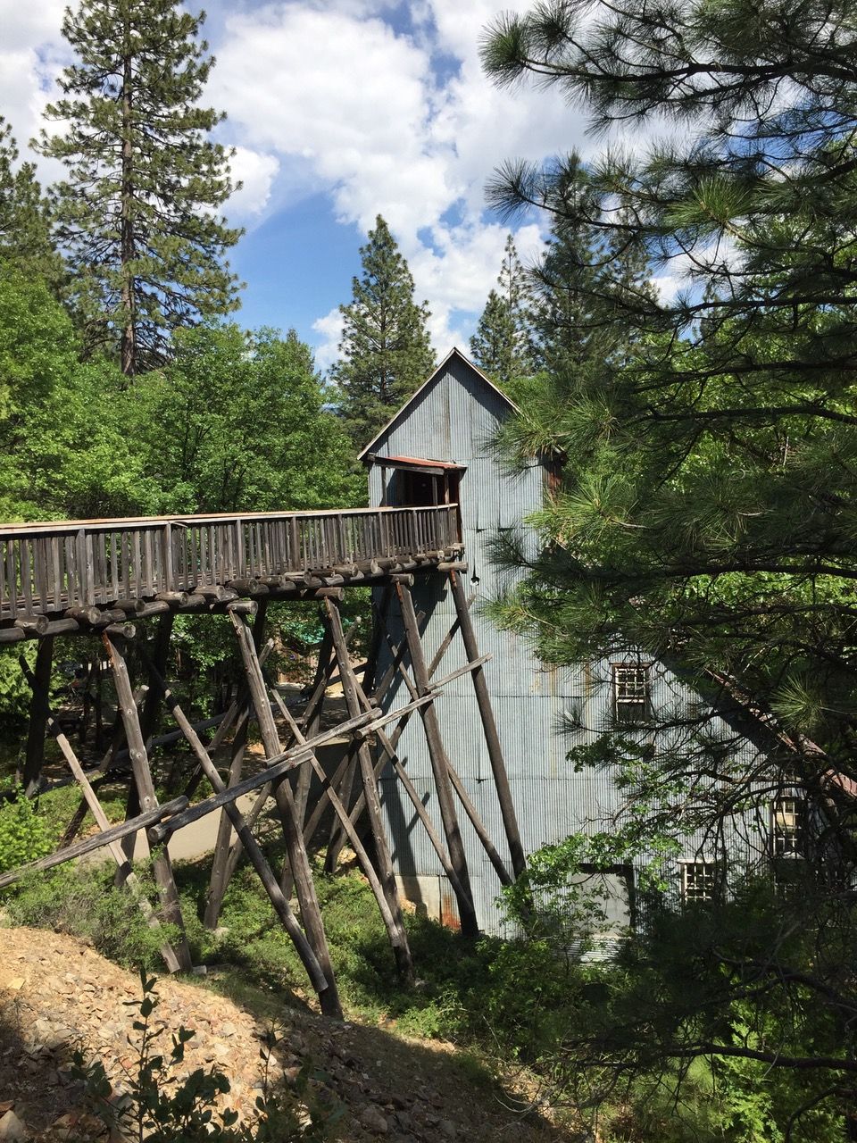 The trestle bridge at the Kentucky Mine Museum, declared unsafe for pedestrians in 2022