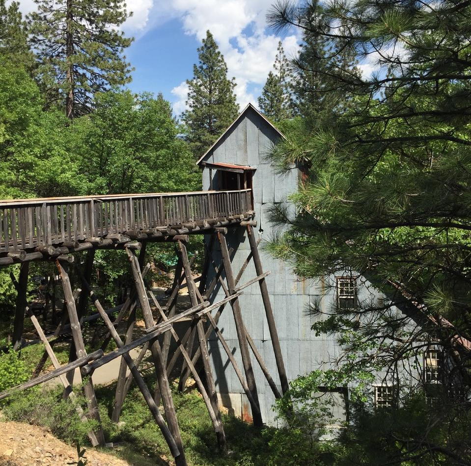 The trestle bridge at the Kentucky Mine Museum, declared unsafe for pedestrians in 2022