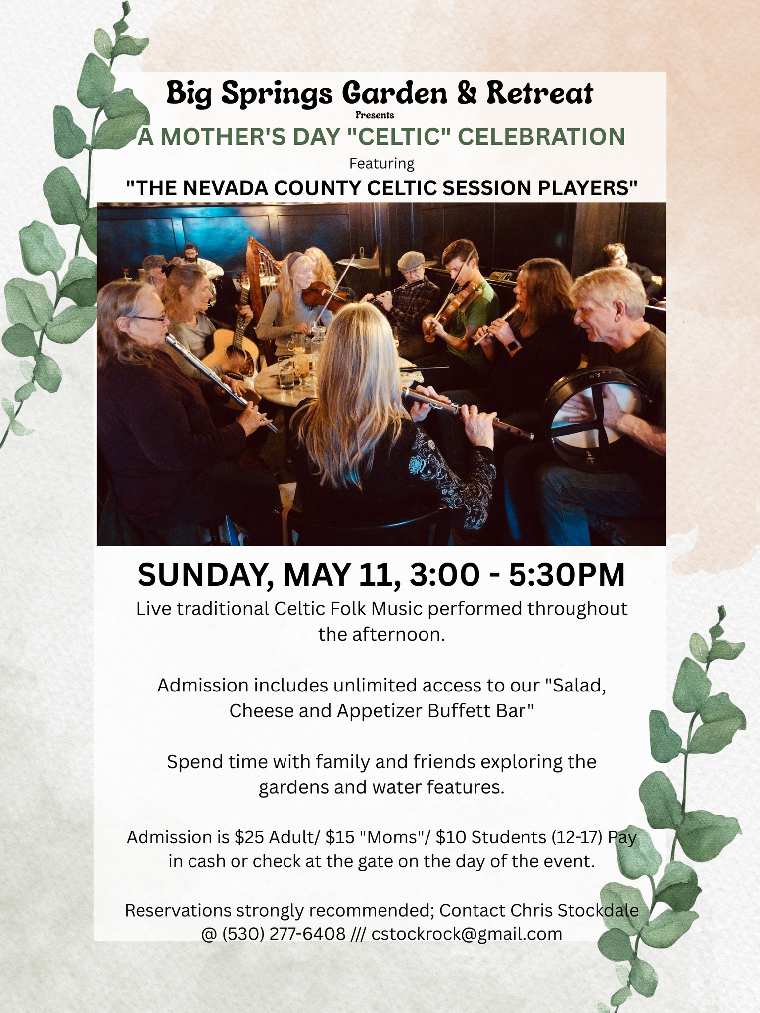 Mother‘s Day Celtic Celebration flyer.