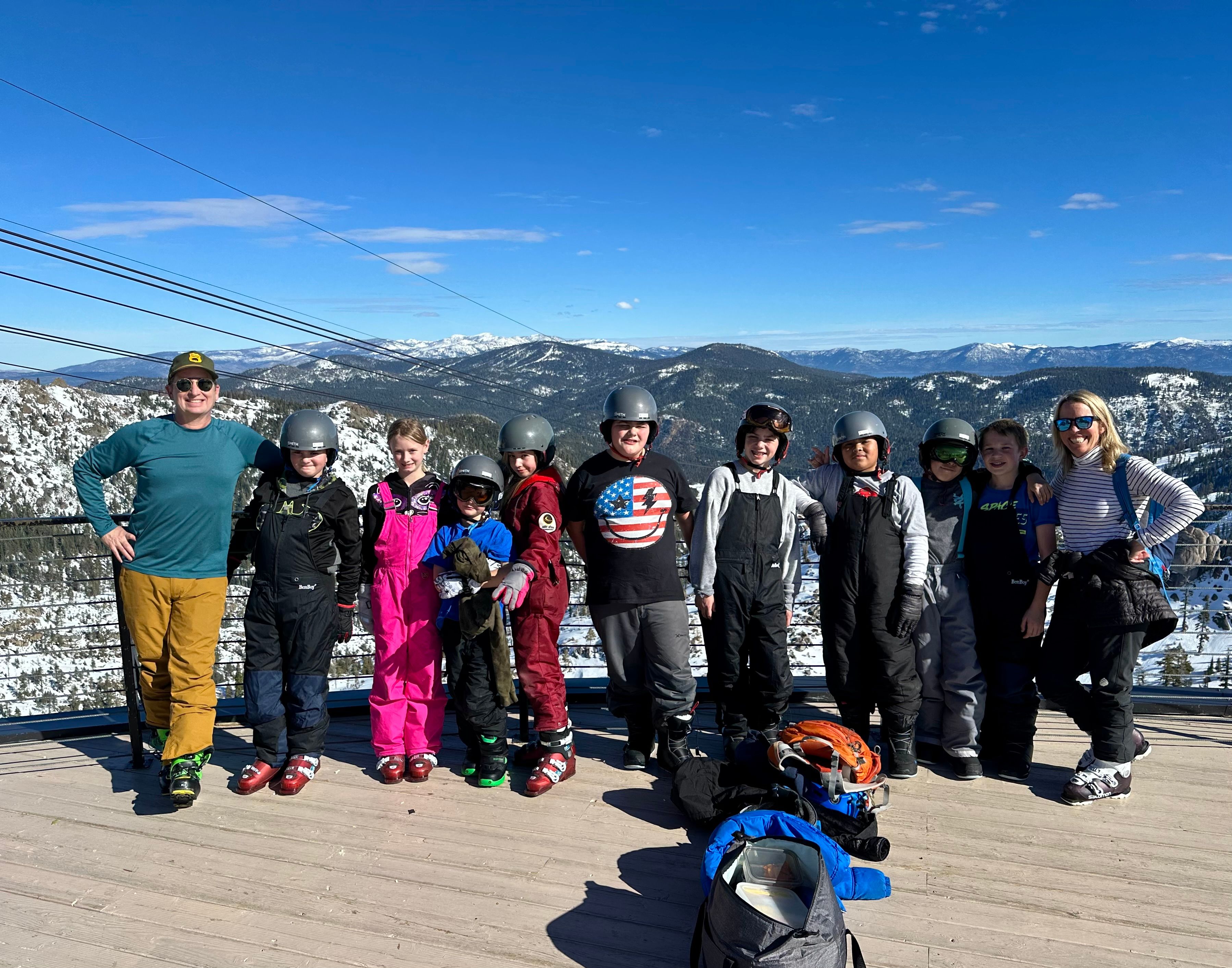 Downieville Students Ski in Tracks of Olympians