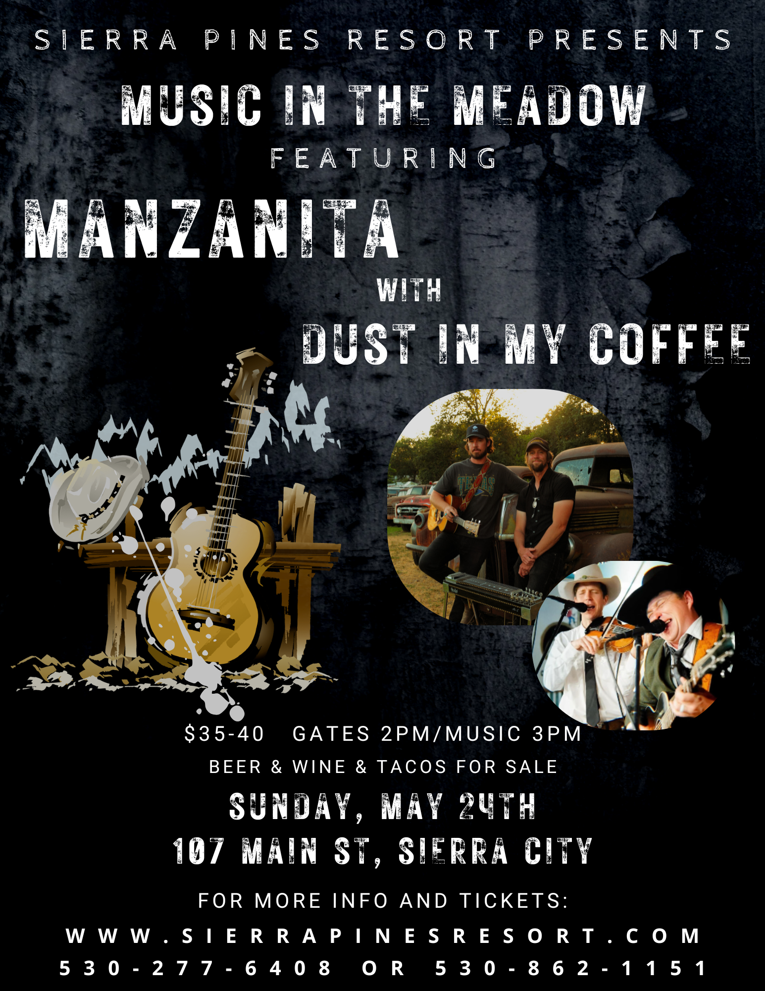 Music in the Meadow event flyer.