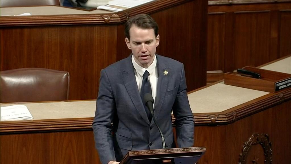 Kevin Kiley on the floor of the US House of Representatives in July. Image from C-SPAN.
