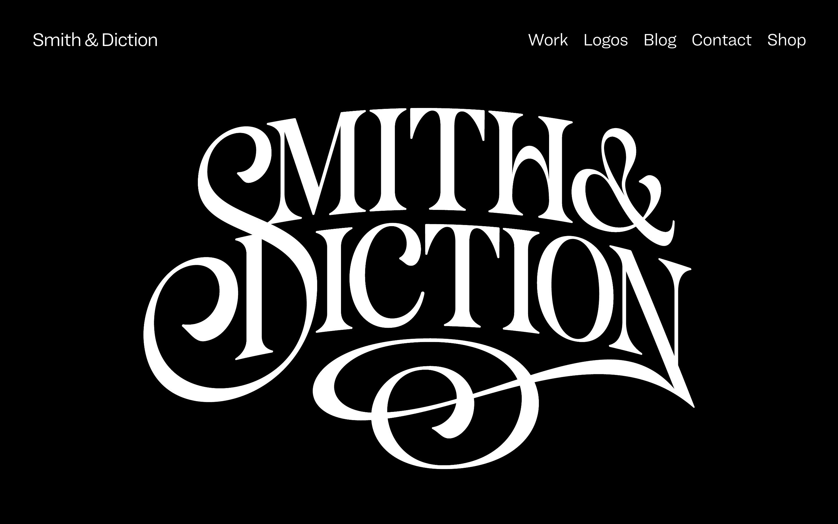 Smith & Diction homepage hero (smith-diction.com), captured September 25, 2026