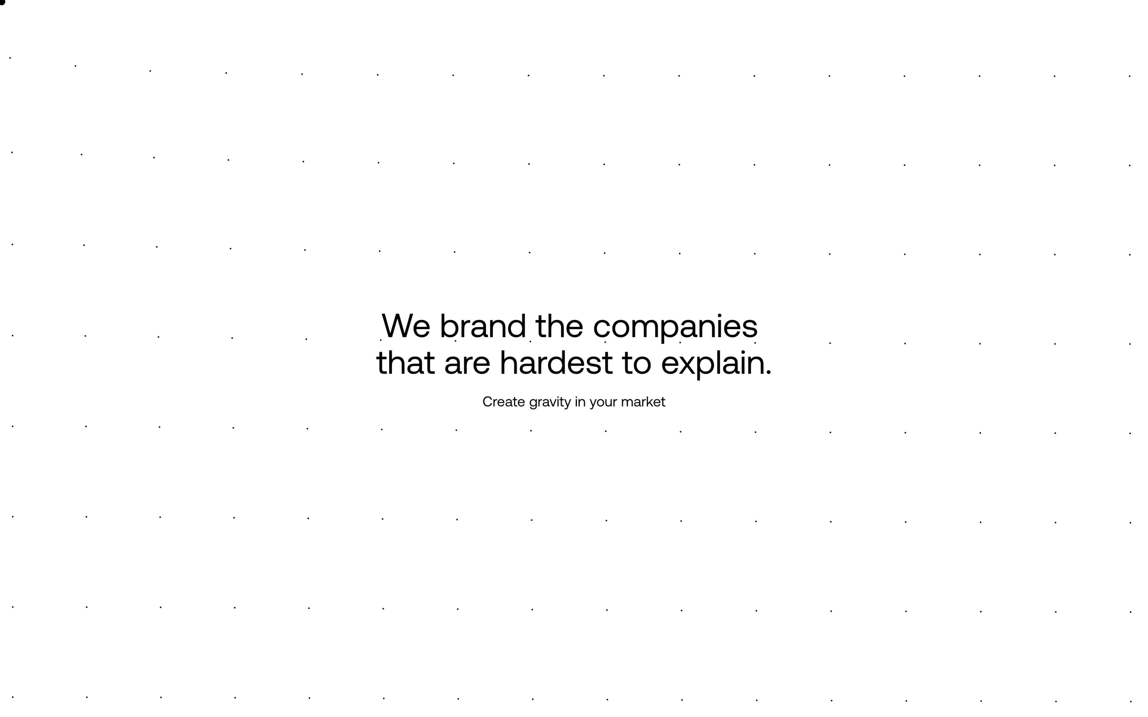 Bolder homepage hero (bolderagency.com), captured October 22, 2026