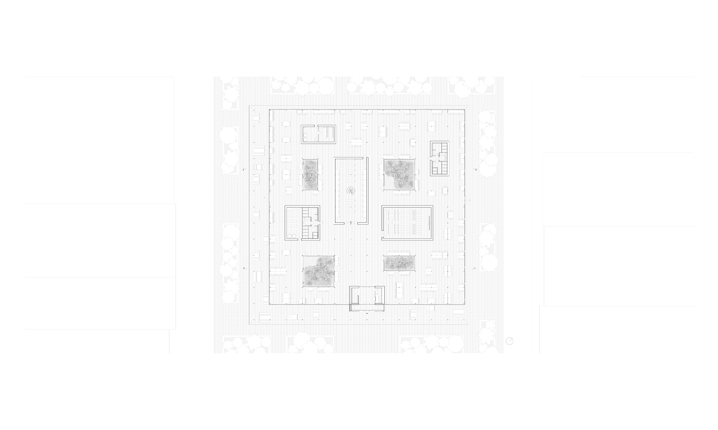 Ground floor plan, 1:100 for Study Space.