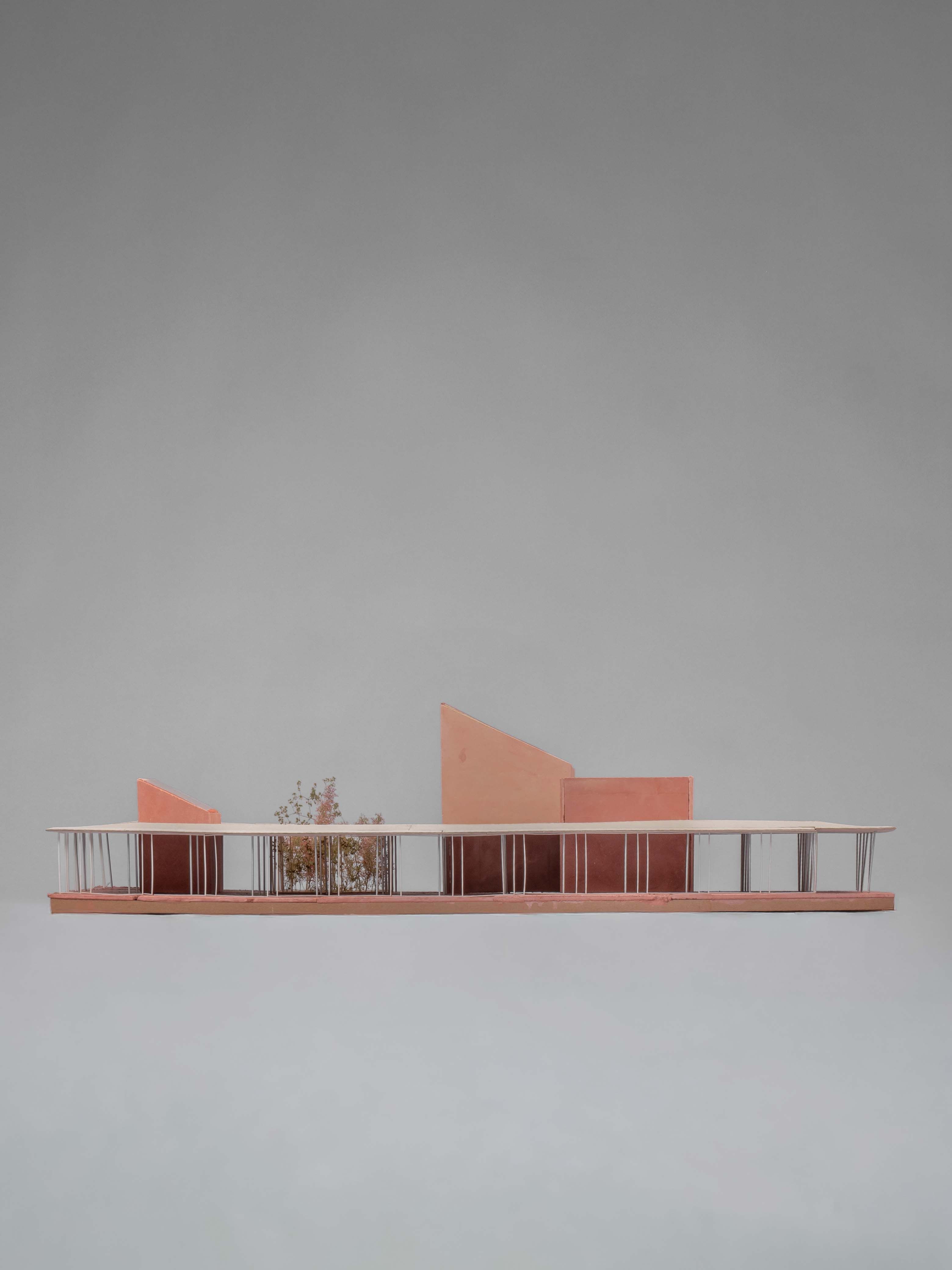 Sectional model, 1:50 for Study Space.