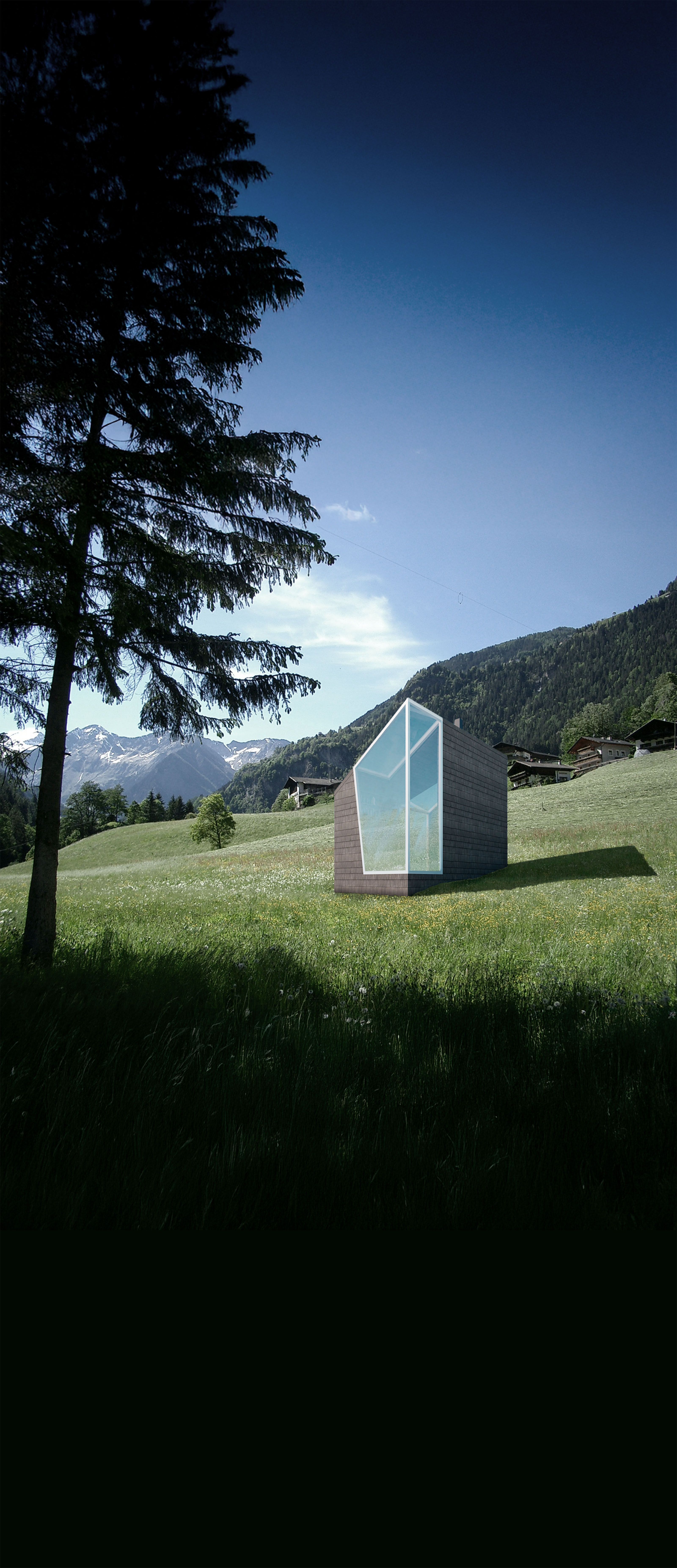 Writer's retreat at the forest edge