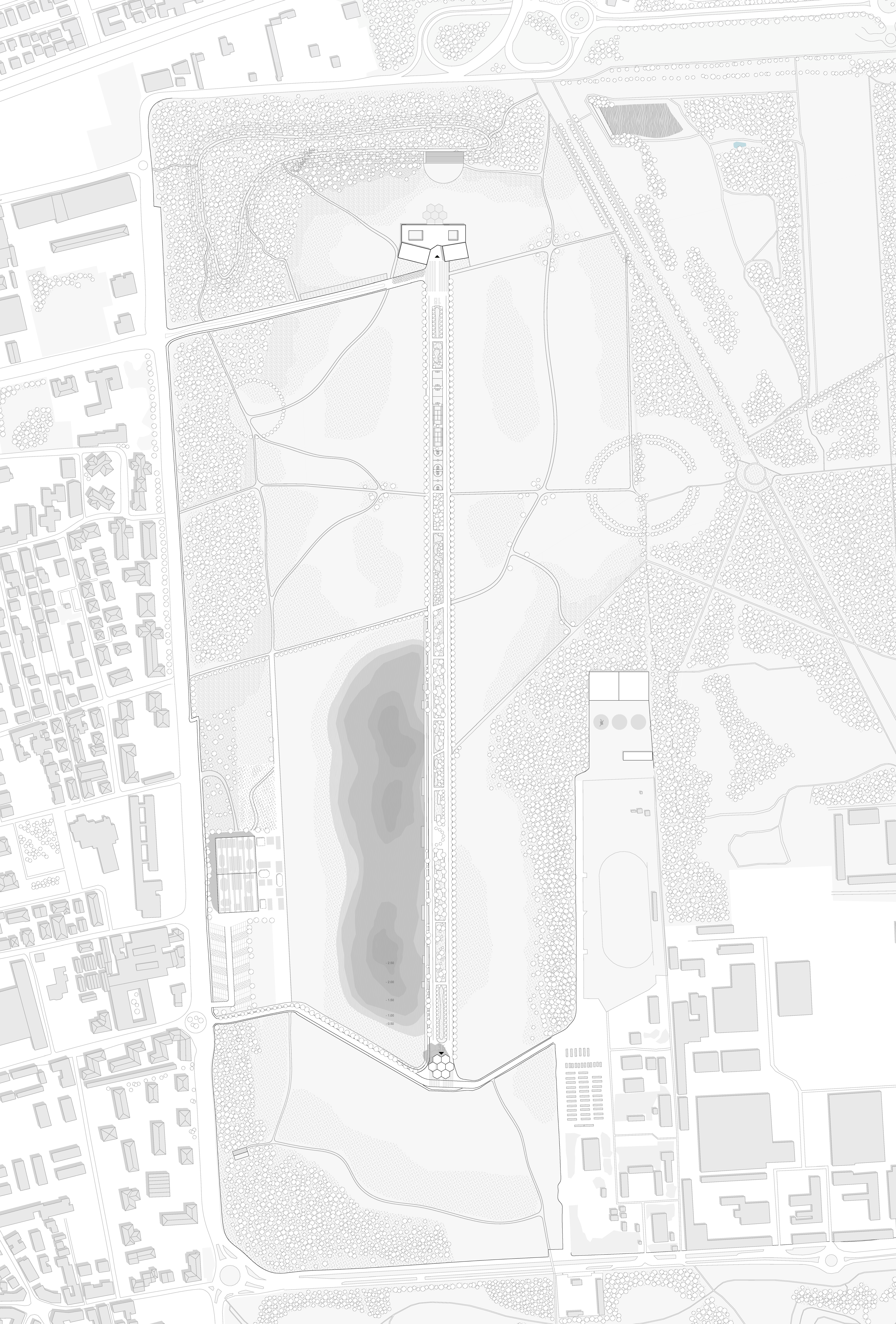 Bresso Airport masterplan, 1:2000 for Bresso Airport.