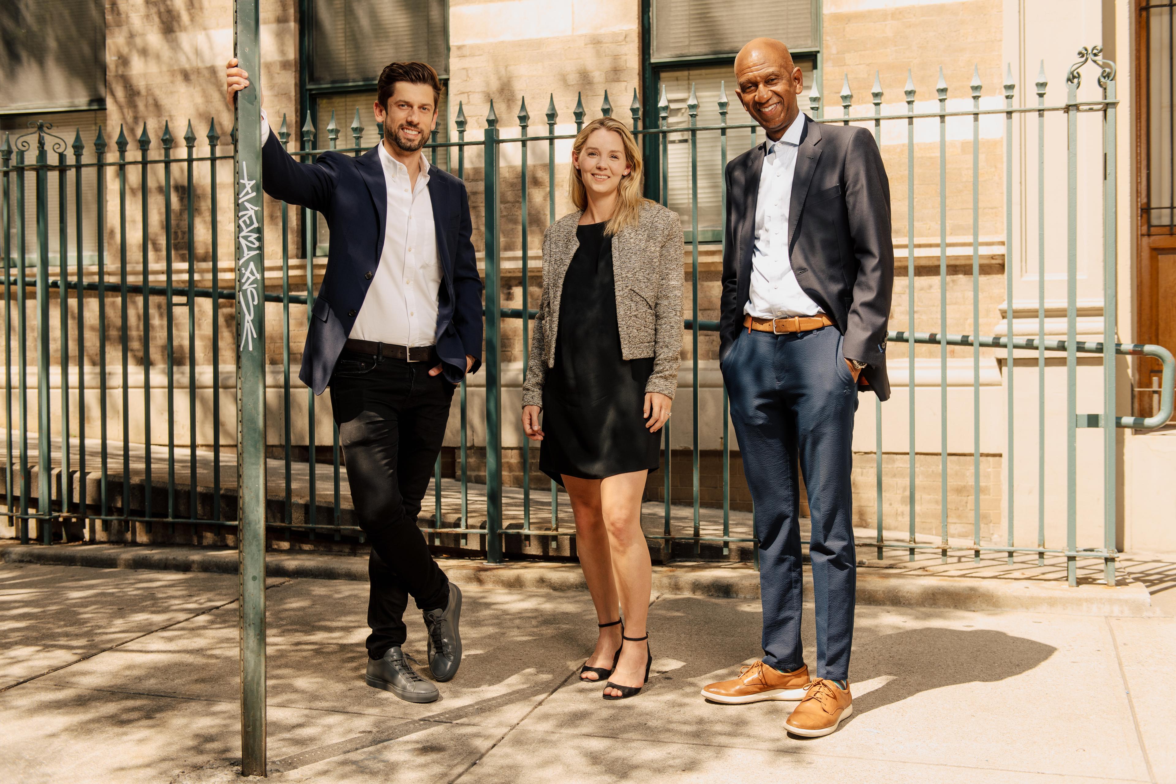 From left to right: Co-founders of Dure Investment Group, Rodrigo da Silva and Christine Wendell, with their project partner Jim Simmons, CEO and Founding Partner of Asland Capital