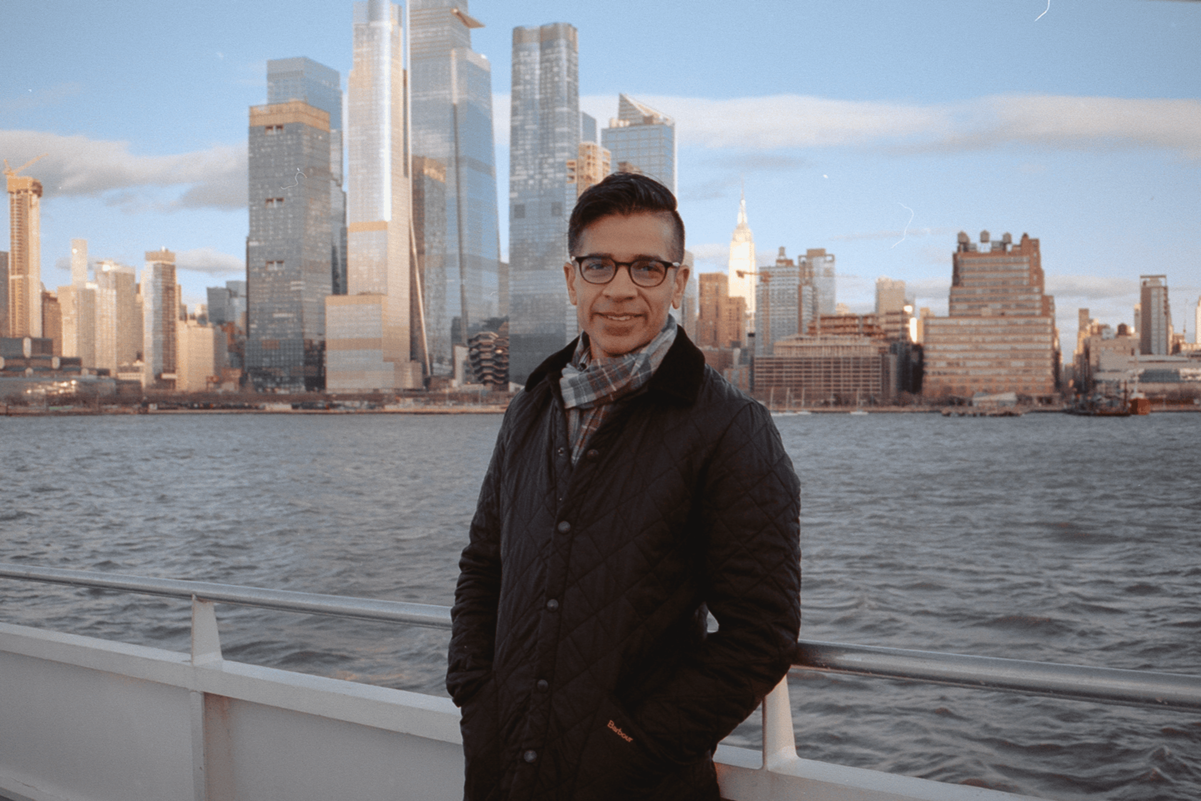 ATIF QADIR DURING HIS DAILY COMMUTE FROM HOBOKEN TO MANHATTAN