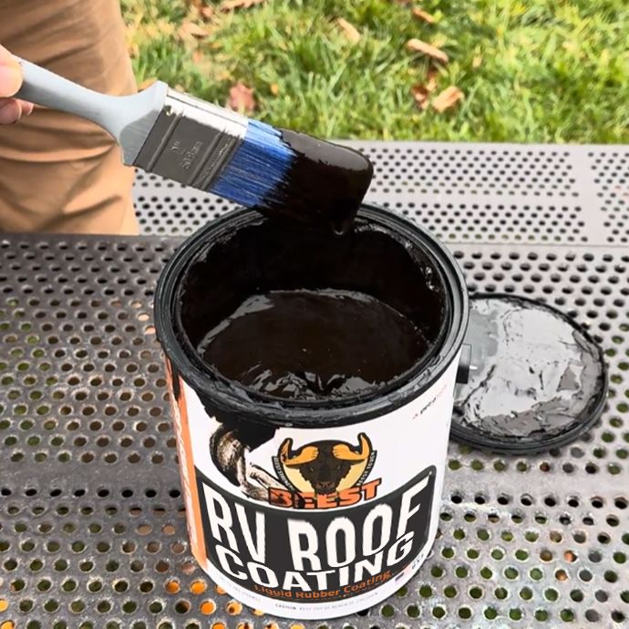 How does the BEEST RV ROOF SEALANT (LIQUID RUBBER COATING) work?