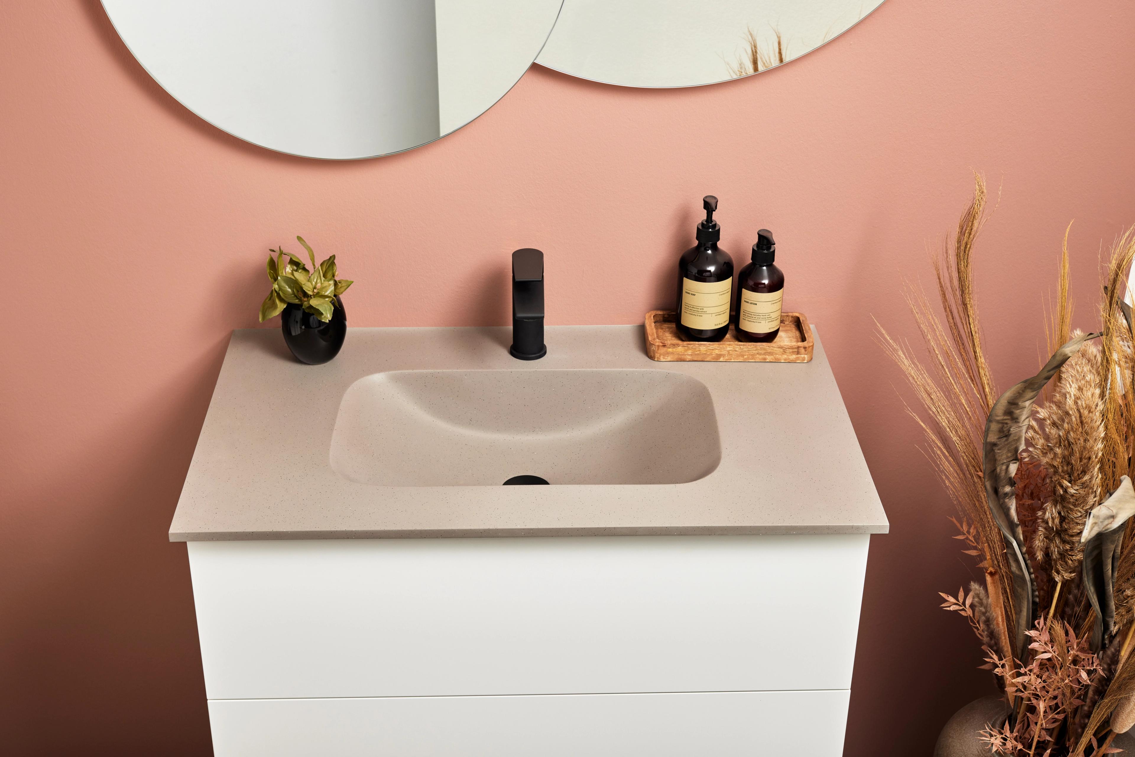 Bilde av Solid Surface-servant i Terrazzo lava mønster