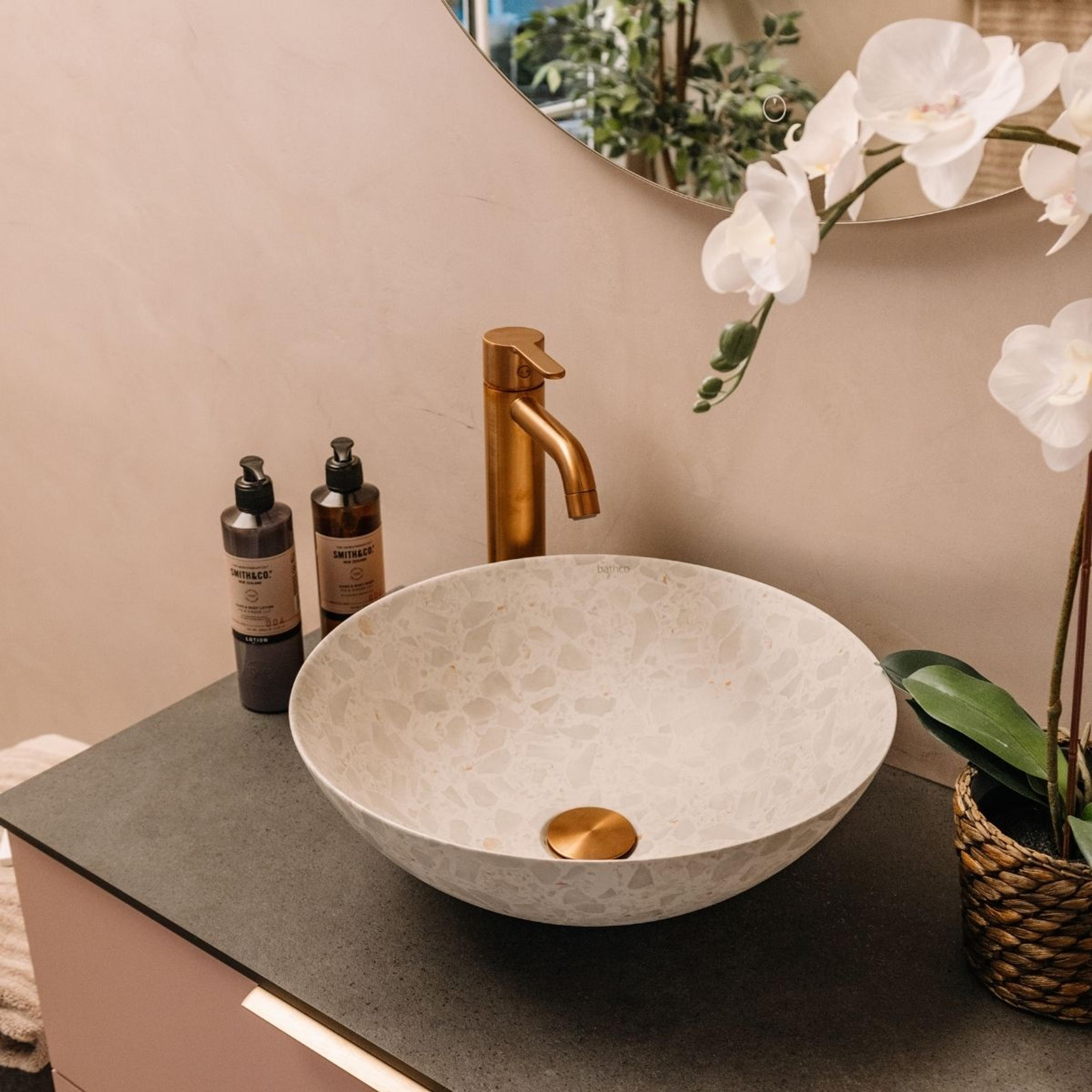 Bilde av servant med Terrazzo-mønster