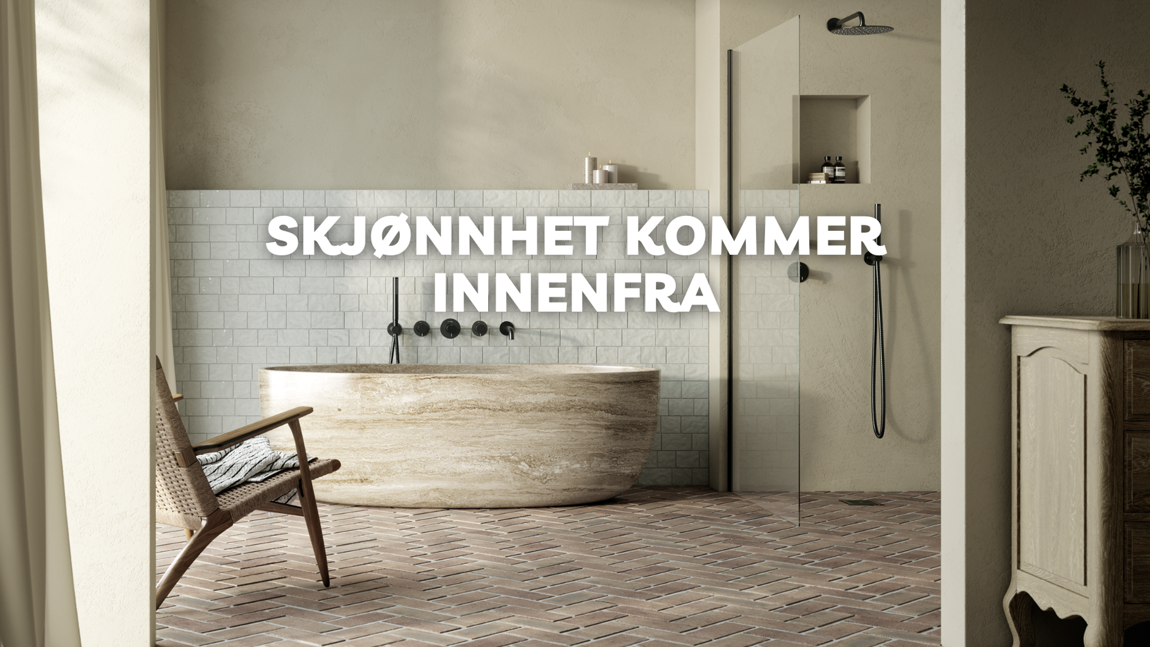 Skjønnhet kommer innenfra - Silhouet innbyggingskraner fra Korsbakken Bad