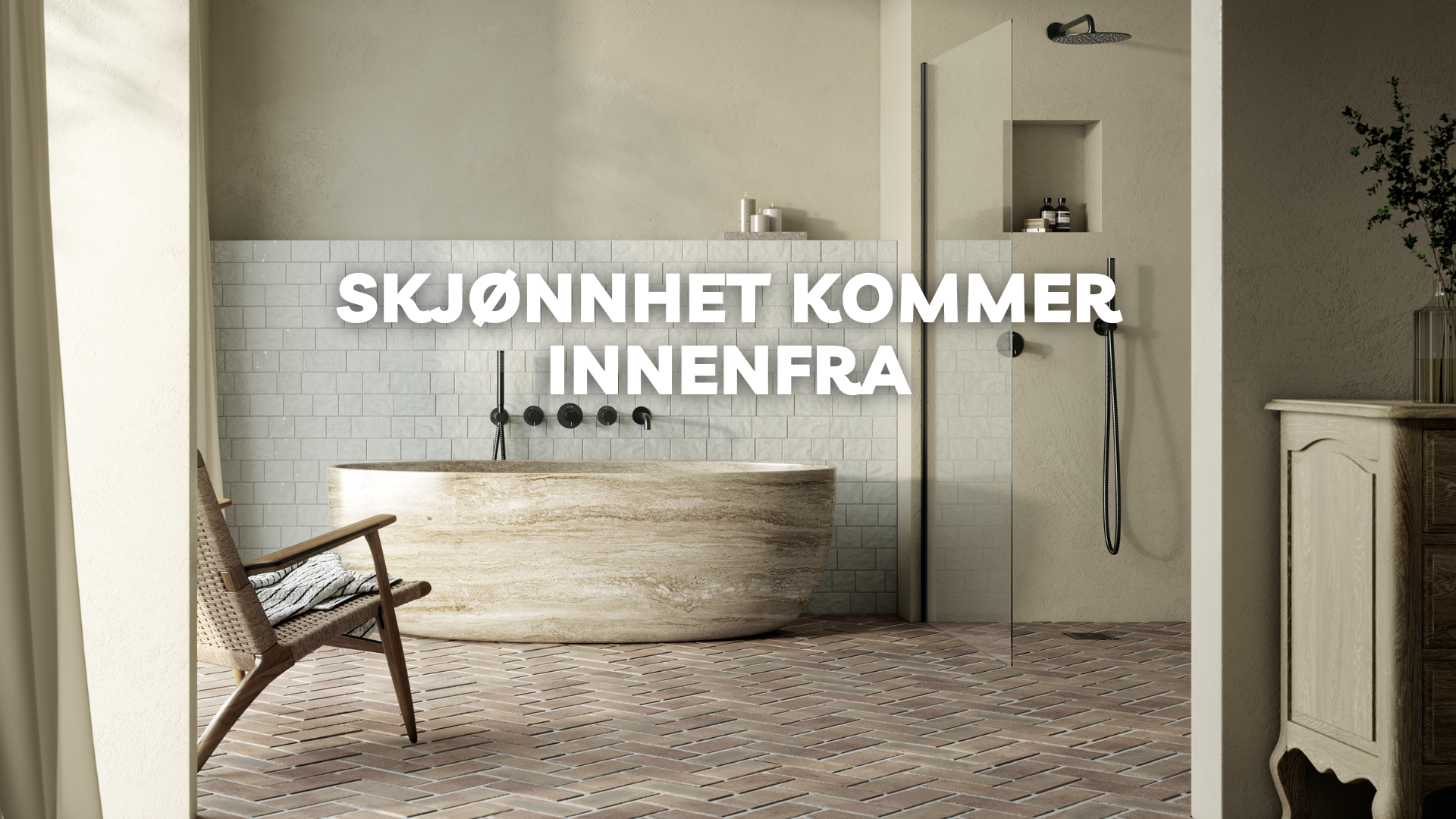 Skjønnhet kommer innenfra - Silhouet innbyggingskraner fra Korsbakken Bad