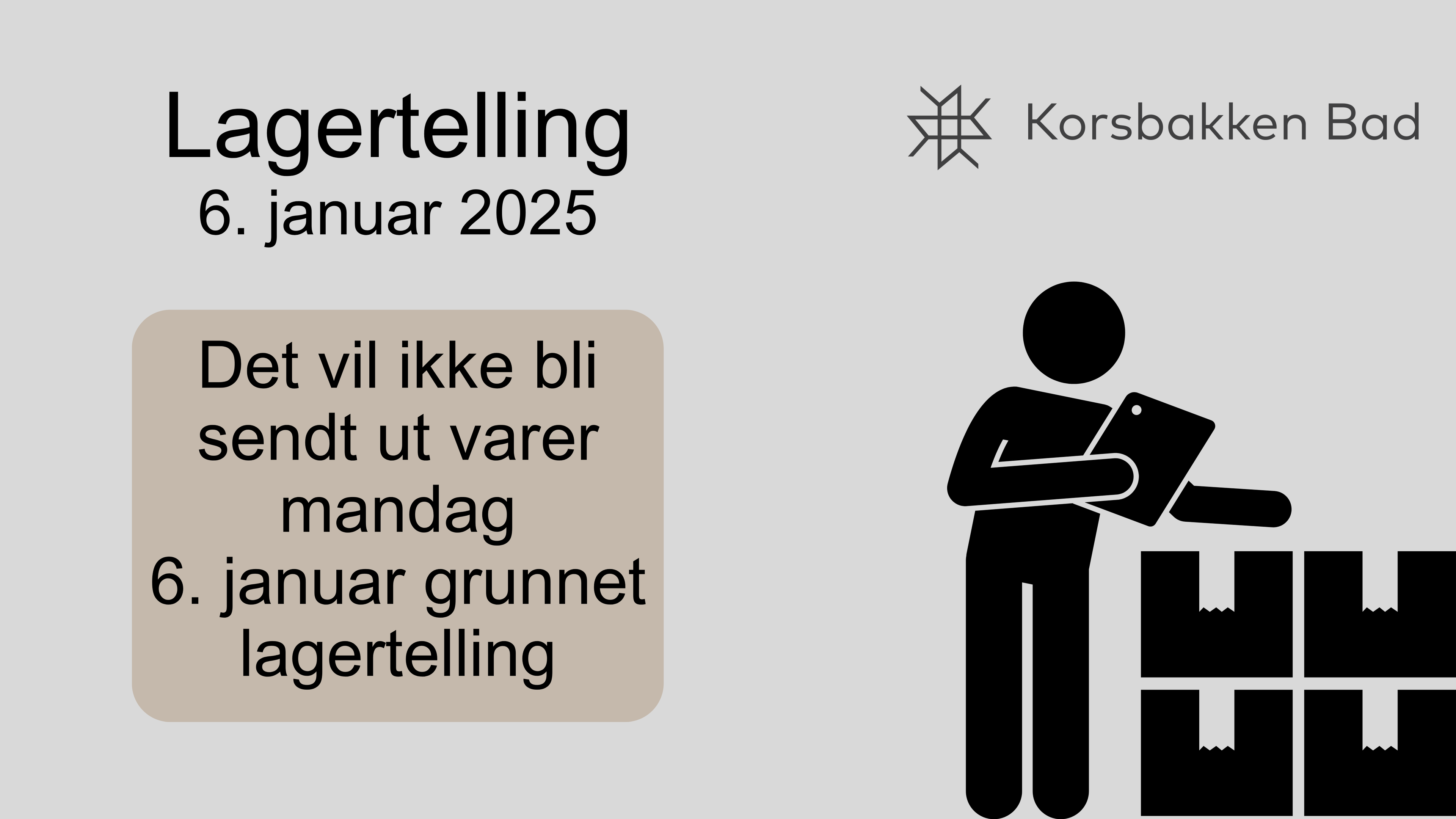 Bilde til «Lagertelling 6. januar 2025»