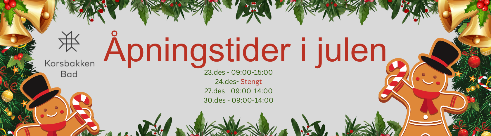 Åpningstider i julen