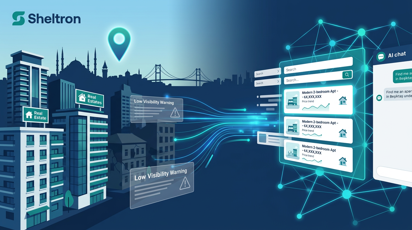 Gayrimenkul sektörü AI arama davranışı — alıcılar yapay zekada bölge ve firma araştırması yapıyor