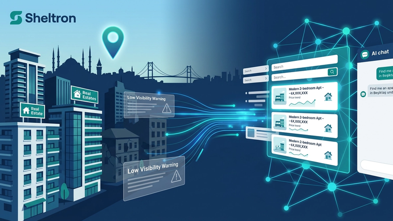Gayrimenkul sektörü AI arama davranışı — alıcılar yapay zekada bölge ve firma araştırması yapıyor