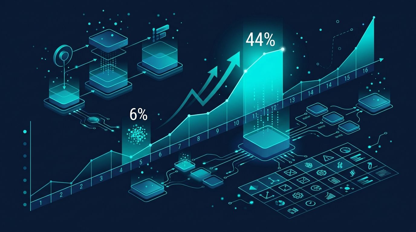 Makine Üretici İhracat Anonim Vaka: 16 Hafta AI Görünürlük Sprint infografik