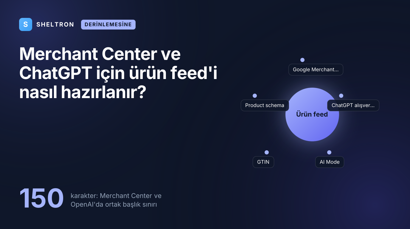 Ürün feed optimizasyonu: Google Merchant Center ve OpenAI şartnamesinde ortak 150 karakterlik başlık sınırı