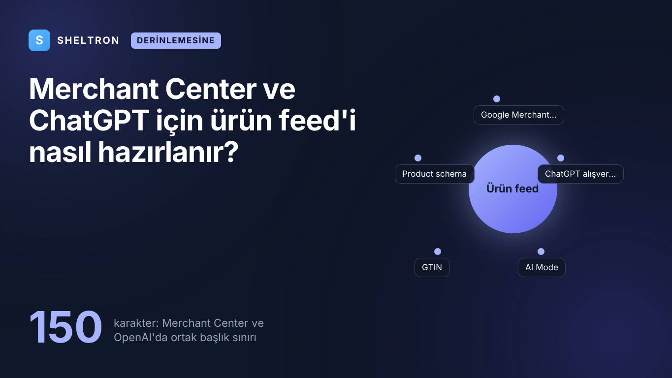 Ürün feed optimizasyonu: Google Merchant Center ve OpenAI şartnamesinde ortak 150 karakterlik başlık sınırı