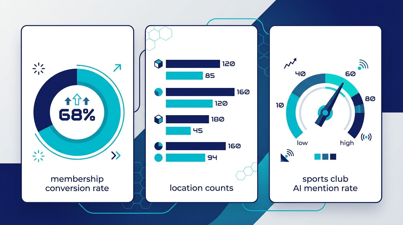 Spor Kulüpleri ve Fitness Stüdyoları için AI Görünürlük: Üye - özet infografik