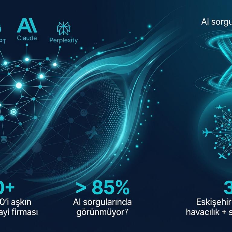 Eskişehir Savunma Sanayi ve Makine Firmaları için AI Görünürlük 2026 infografik