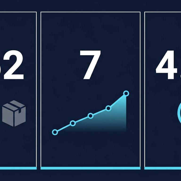 Mimarlık sektörü AI mention istatistik infografik: sol panel %62 mimarlık ofisi AI cevap motorlarında görünmüyor, orta panel ortalama 7 hafta GEO görünürlük kazanım süresi, sağ panel niş specialist ofislerde 4.2x mention rate boost. Lacivert arka plan + turkuaz mavi büyük rakamlar.