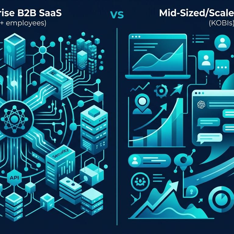 Enterprise SaaS AI Görünürlük: 1000+ Çalışan B2B SaaS Stratejisi 2026 infografik