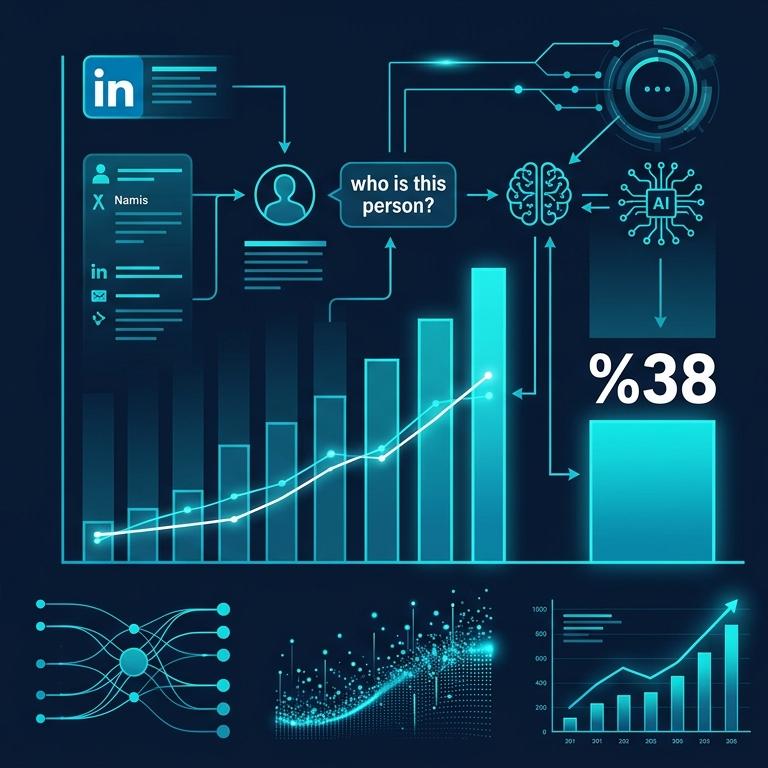 Founder LinkedIn Personal Brand AI Görünürlük: 2026 Kurucu Authority Rehberi istatistik infografiği