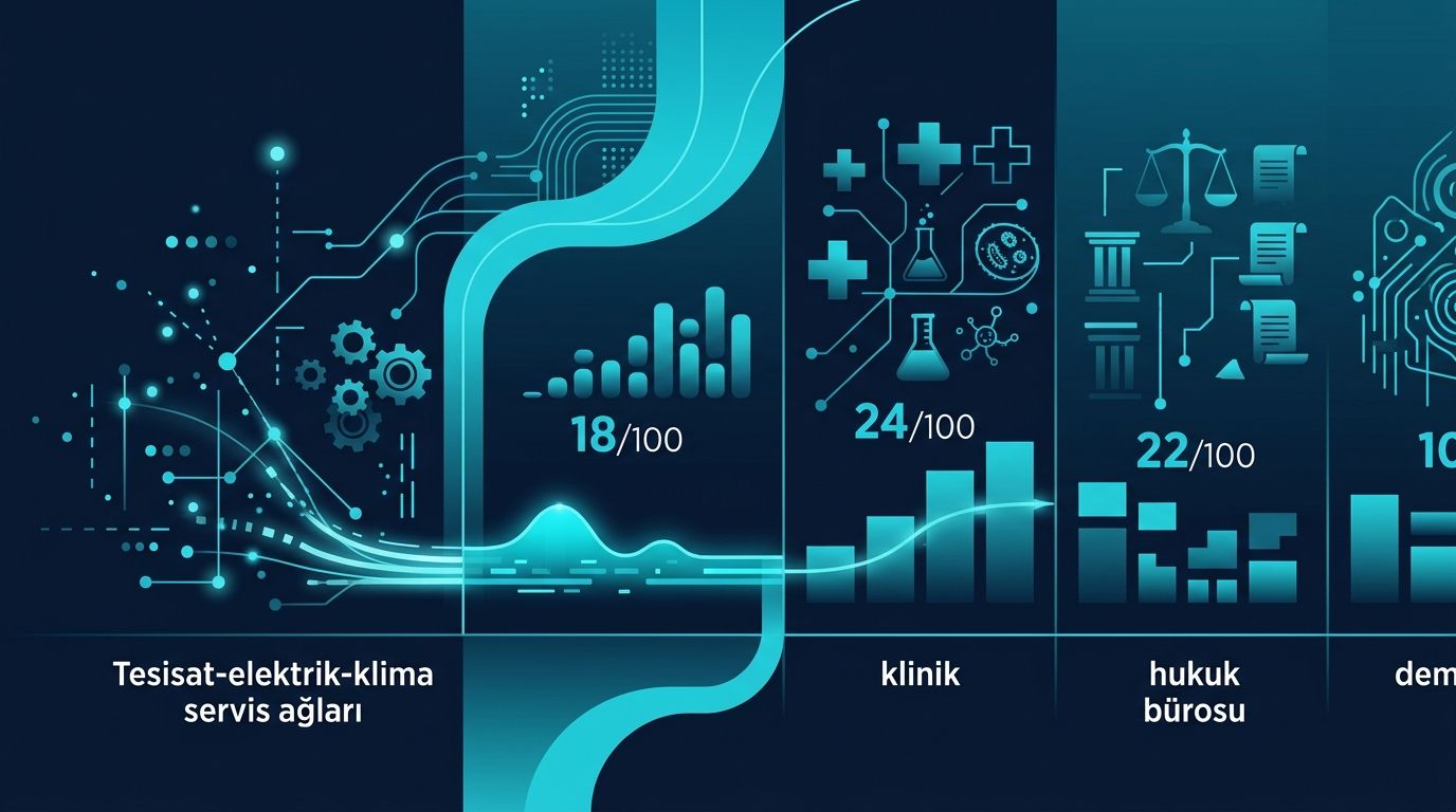 Tesisat-Elektrik-Klima Servis Ağı Anonim Vaka: 10 Hafta AI Sprint infografik
