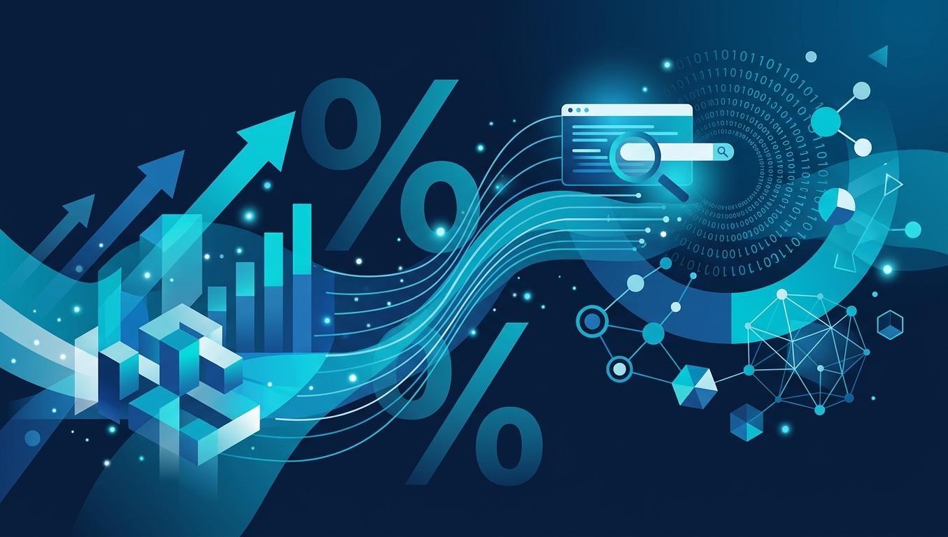 B2B finansal hizmet faktoring leasing sigorta AI görünürlük — kurumsal masa + dijital veri akış
