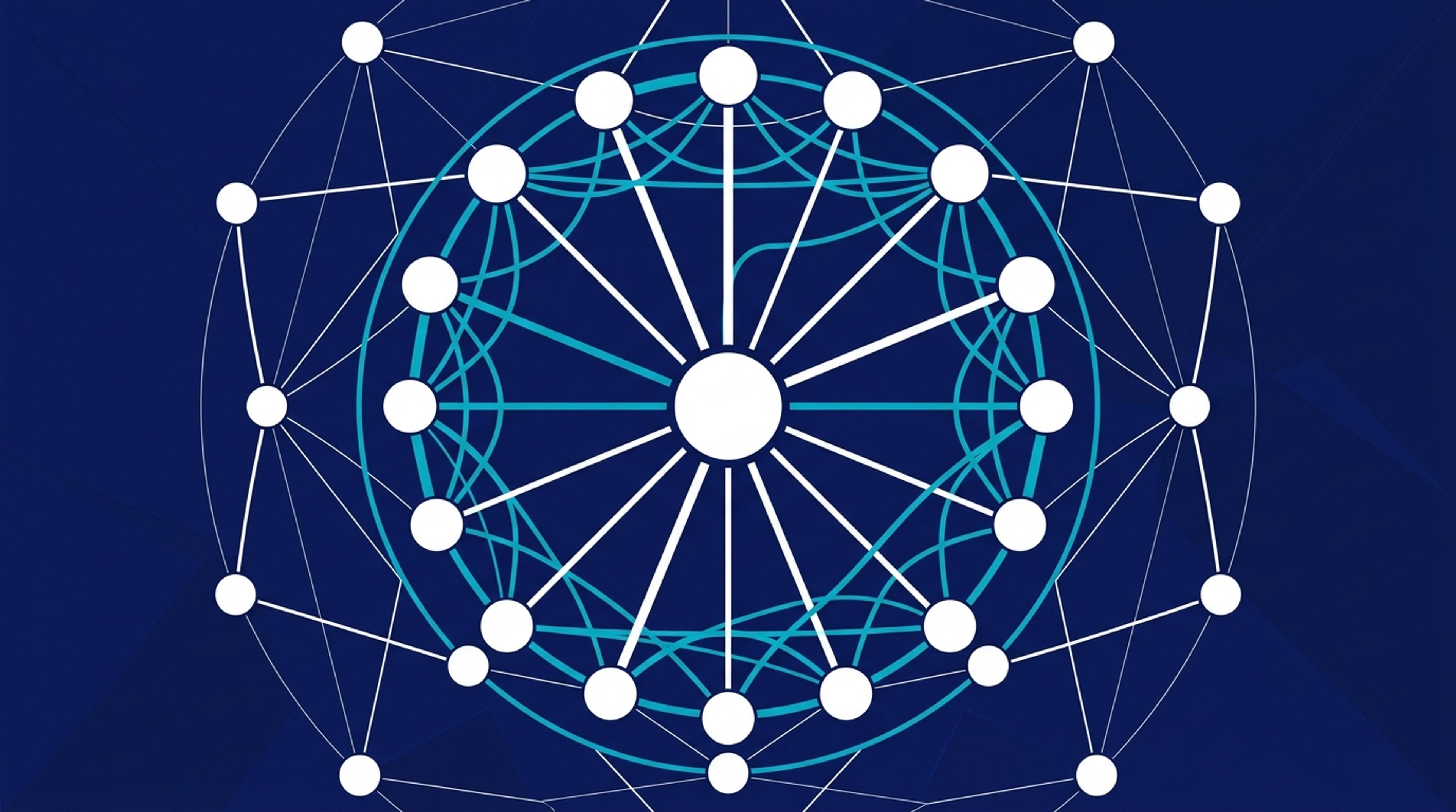 Pillar Cluster İçerik Mimarisi: Türkçe Site için - 4 katmanlı network grafiği