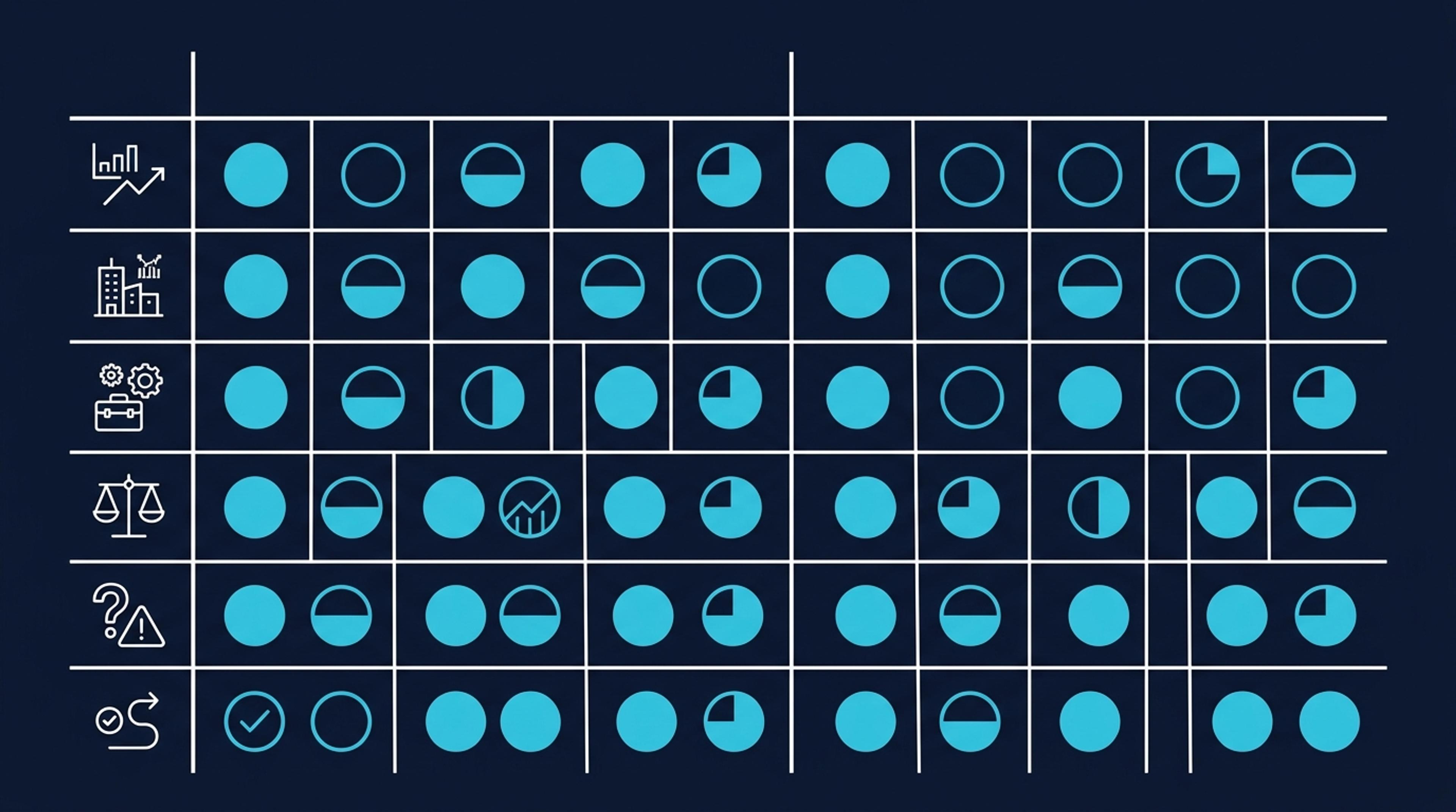 30 sorgu test sonuç matrisi: 6 kategori × 5 sorgu, atıflanma yoğunluk grid Opus vs Sonnet