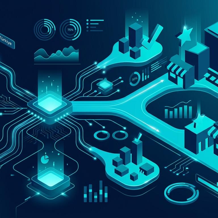 Mid-Market E-ticaret AI Görünürlük: 100M-1B TL Ciro Stratejisi 2026 infografik