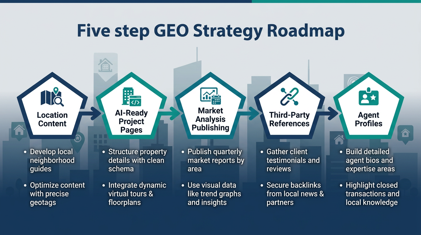 Gayrimenkul sektörü AI görünürlük karşılaştırma tablosu — danışmanlık, inşaat ve bölge bazlı