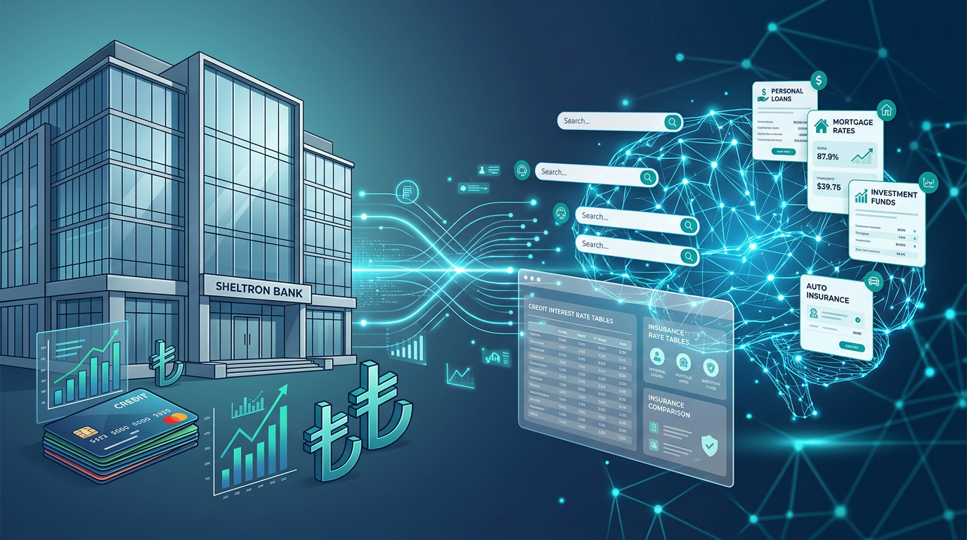 Finans sektörü AI arama davranışı — tüketiciler yapay zekada kredi ve sigorta karşılaştırması yapıyor