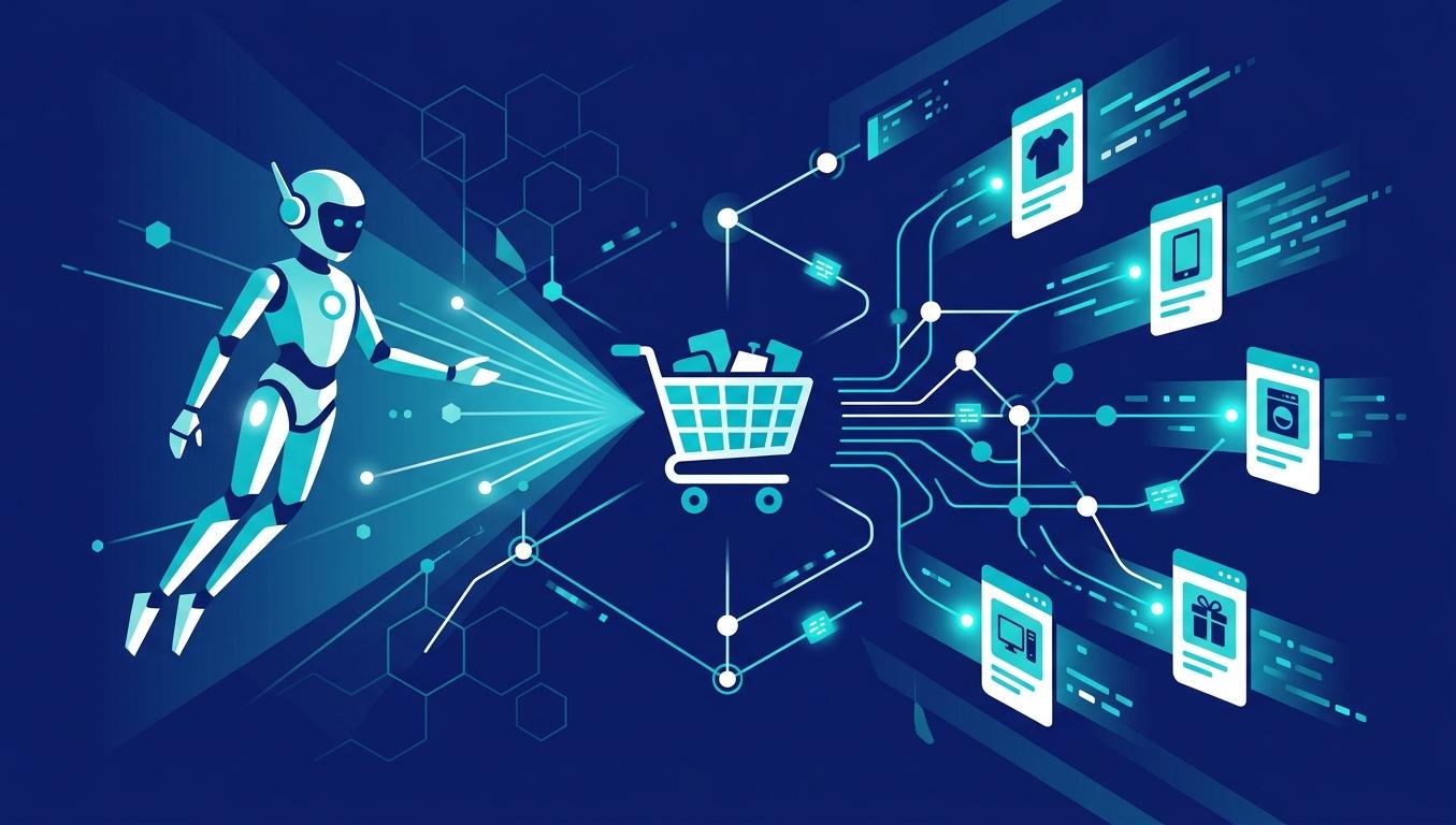 Agentic commerce — AI alışveriş asistanı, sepet ve protokol düğümleri