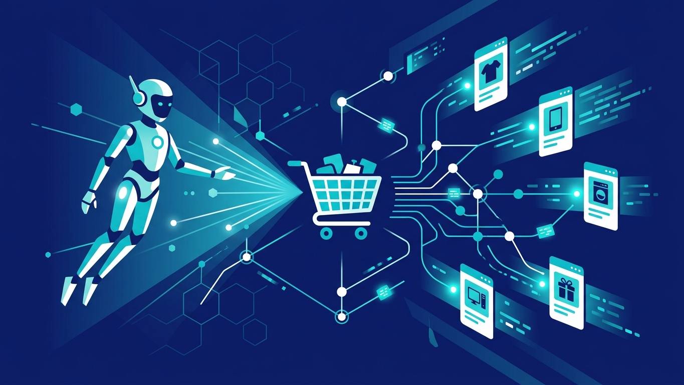 Agentic commerce — AI alışveriş asistanı, sepet ve protokol düğümleri