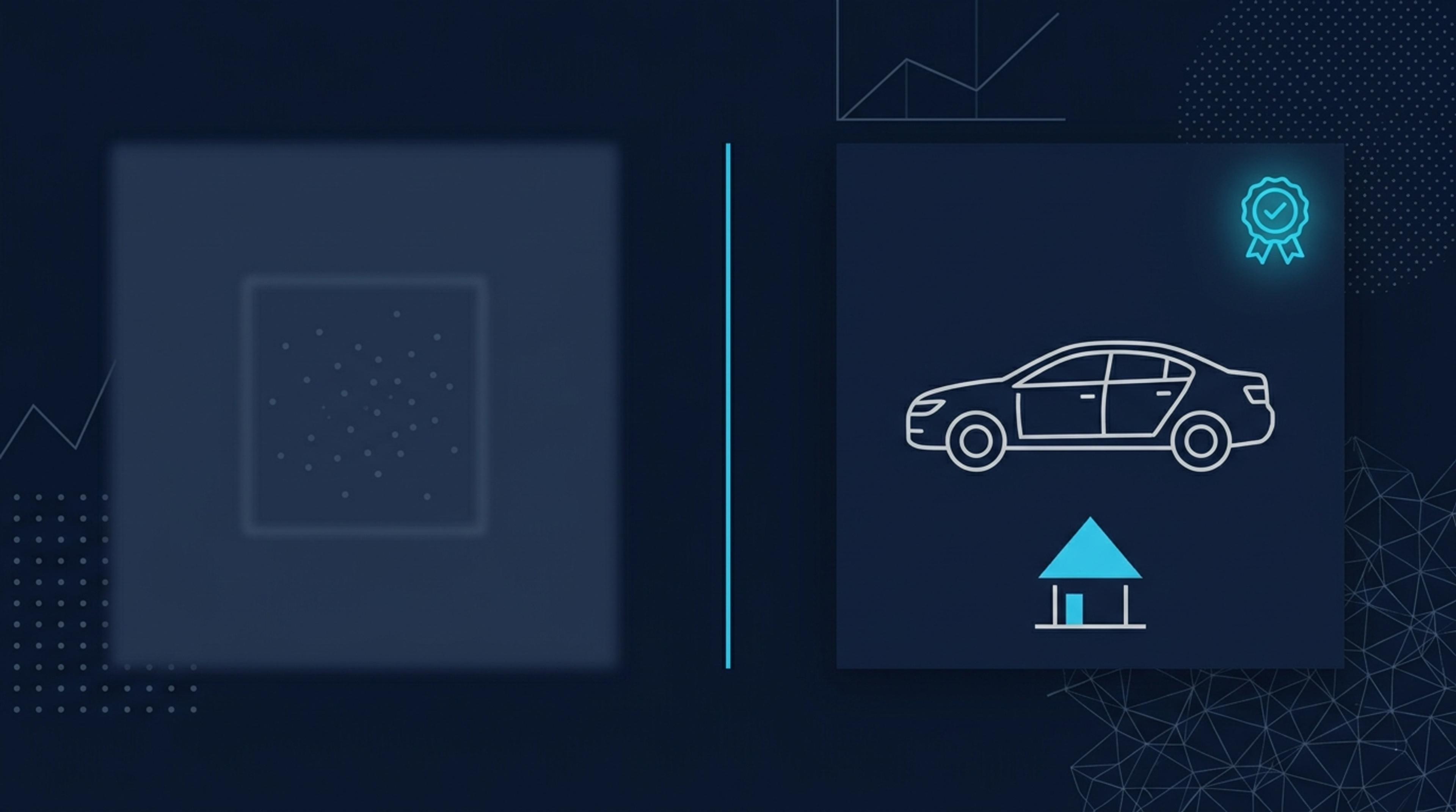 Vehicle Schema 12 zorunlu + 8 önerilen alan grid — 4x5 hücre düzeni ilk 12 dolu turkuaz son 8 yarı dolu üstte JSON-LD kod pattern