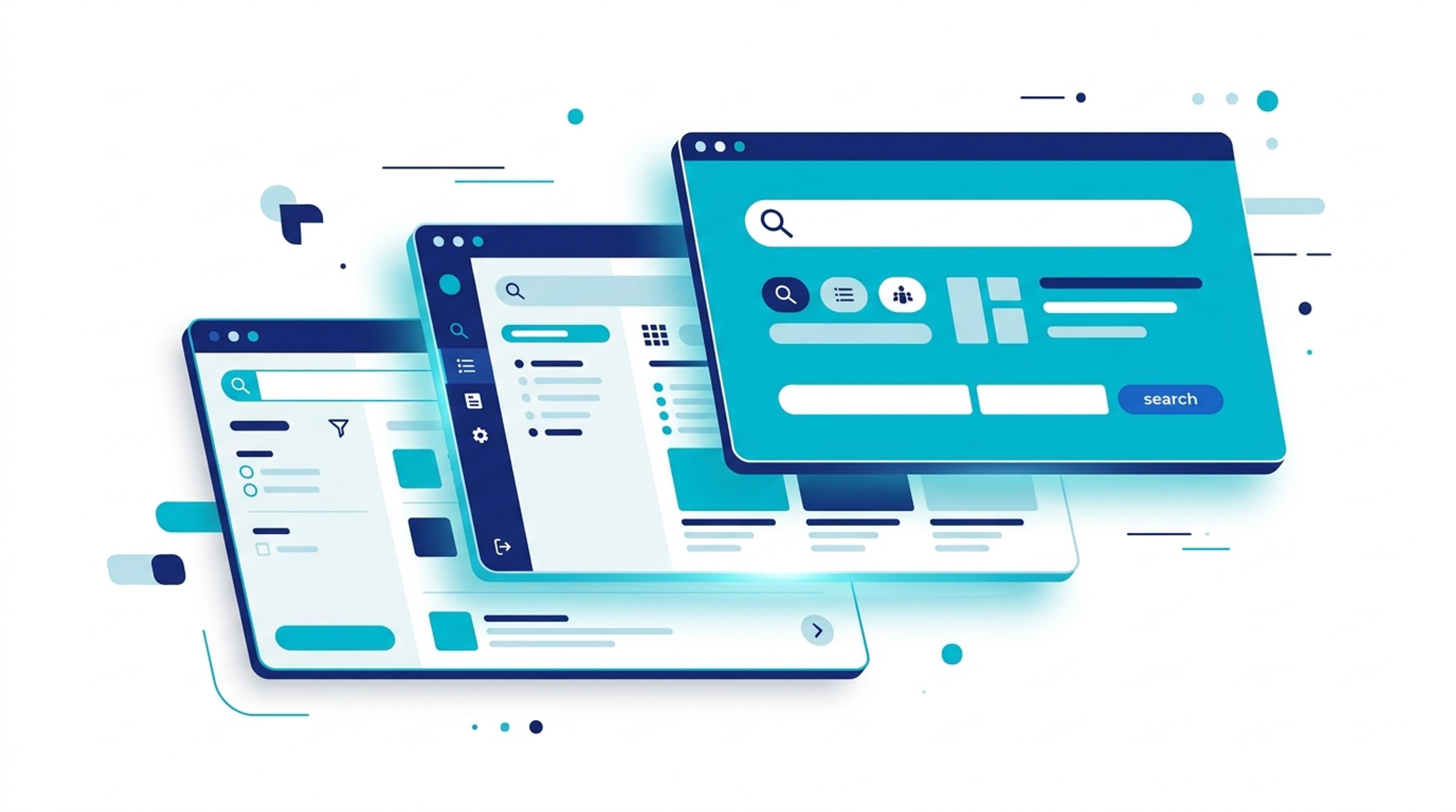 AI aramanın üç katmanı nedir? — AI Mode, AI Overviews ve ChatGPT Search açıklayıcı görseli