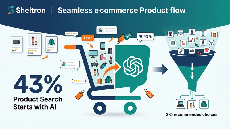 E-ticaret AI arama görünürlüğü — tüketicilerin %43'ü ürün araştırmasına ChatGPT ile başlıyor