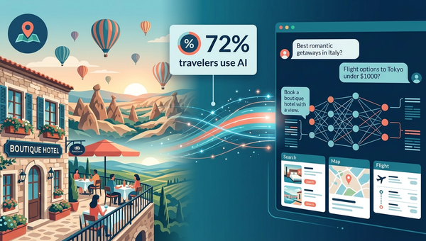 Gezginlerin AI arama platformlarında turizm sorgulama davranışları infografiği